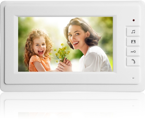 ROHS 0.35kg 4 Wire Video Intercom System 7 Inch TFT Color Audio Video Door Bell