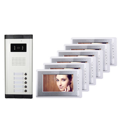 4 Monitor Apartment Video Doorbell CMOS 1000TVL Camera Intercom Door Lock