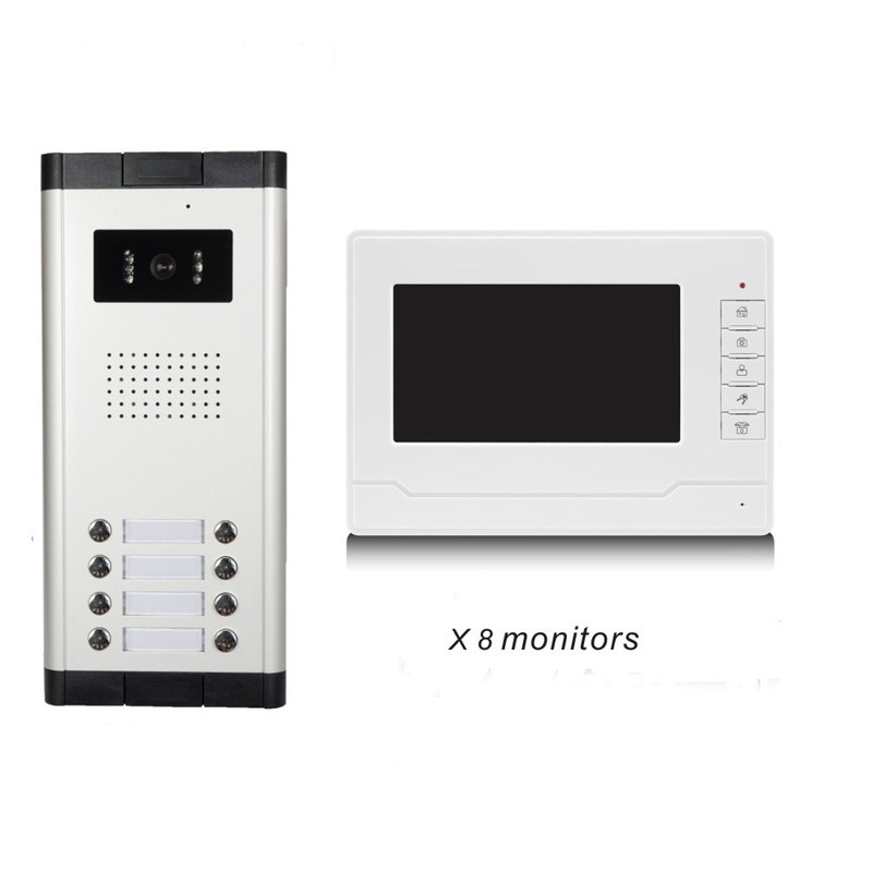 ROHS Video Door Bell Intercom System 800x480 Infrared Night Vision